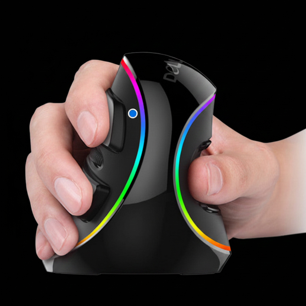 RGB Backlit Gaming Mouse - Dark Background